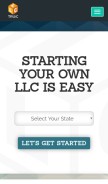 How howtostartanllc.com looks like on a mobile device such as an iPhone.