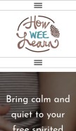 How howweelearn.com looks like on a mobile device such as an iPhone.