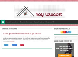How hoylowcost.com looks like on a tablet such as an iPad.