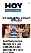 How hoymajadahonda.com looks like on a mobile device such as an iPhone.