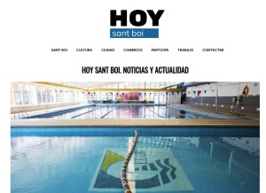 How hoysantboi.com looks like on a tablet such as an iPad.
