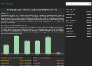 How hp-industry.com looks like on a tablet such as an iPad.