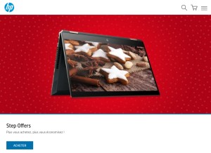 How hp.net looks like on a tablet such as an iPad.
