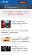 How hppr.org looks like on a mobile device such as an iPhone.