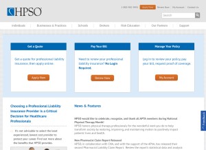 How hpso.com looks like on a tablet such as an iPad.
