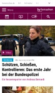 How hr-fernsehen.de looks like on a mobile device such as an iPhone.