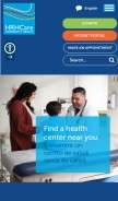 How hrhcare.org looks like on a mobile device such as an iPhone.