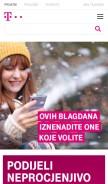 How hrvatskitelekom.hr looks like on a mobile device such as an iPhone.