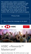 How hsbc.ca looks like on a mobile device such as an iPhone.