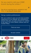 How hsbc.fr looks like on a mobile device such as an iPhone.