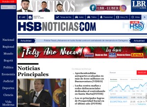 How hsbnoticias.com looks like on a tablet such as an iPad.