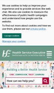 How hse.ie looks like on a mobile device such as an iPhone.