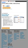 How htmlpublish.com looks like on a mobile device such as an iPhone.