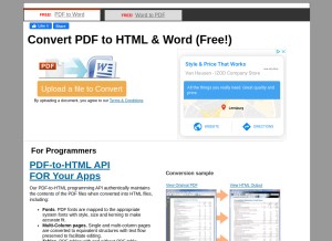 How htmlpublish.com looks like on a tablet such as an iPad.
