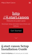 How http-ij-start-canon.sitey.me looks like on a mobile device such as an iPhone.