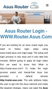 How httproutersasus.com looks like on a mobile device such as an iPhone.