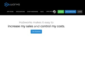 How hubworks.com looks like on a tablet such as an iPad.
