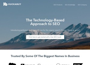 How huckabuy.com looks like on a tablet such as an iPad.