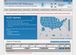 How hudhomestore.com looks like on a tablet such as an iPad.