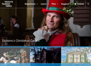 How hudsonvalley.org looks like on a tablet such as an iPad.