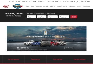 How huffineskiacorinth.com looks like on a tablet such as an iPad.