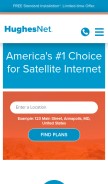 How hughesnet.com looks like on a mobile device such as an iPhone.
