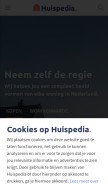 How huispedia.nl looks like on a mobile device such as an iPhone.