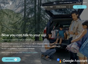 How hum.com looks like on a tablet such as an iPad.