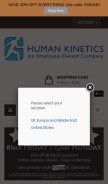 How humankinetics.com looks like on a mobile device such as an iPhone.