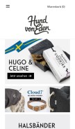 How hundvoneden-store.de looks like on a mobile device such as an iPhone.