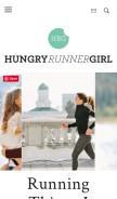 How hungryrunnergirl.com looks like on a mobile device such as an iPhone.