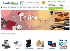 How huntoffice.ie looks like on a tablet such as an iPad.