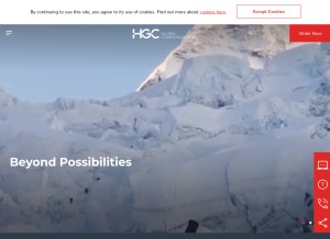 How hutchcity.com looks like on a tablet such as an iPad.