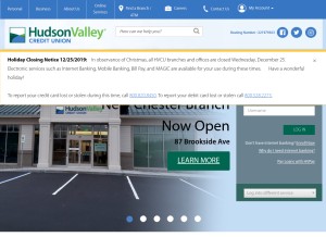 How hvfcu.org looks like on a tablet such as an iPad.