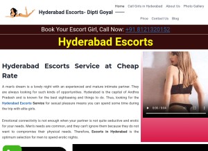 How hyderabad.diptigoyal.com looks like on a tablet such as an iPad.