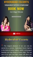How hyderabadgirls.net looks like on a mobile device such as an iPhone.
