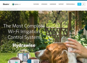 How hydrawise.com looks like on a tablet such as an iPad.