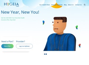 How hygeiahmo.com looks like on a tablet such as an iPad.