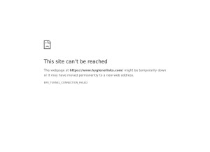 How hygienelinks.com looks like on a tablet such as an iPad.