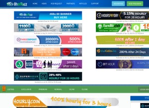 How hyiprace.com looks like on a tablet such as an iPad.