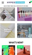 How hypedcentral.com looks like on a mobile device such as an iPhone.