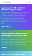 How hyperledger.org looks like on a mobile device such as an iPhone.