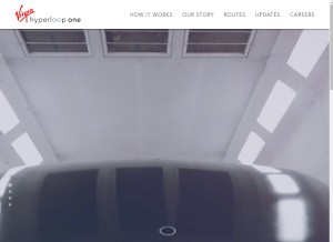 How hyperloop-one.com looks like on a tablet such as an iPad.