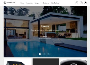 How hyperstech.com looks like on a tablet such as an iPad.