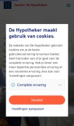 How hypotheker.nl looks like on a mobile device such as an iPhone.