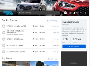How hyundai-forums.com looks like on a tablet such as an iPad.