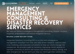 How i-s-consulting.com looks like on a tablet such as an iPad.