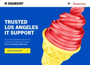 How i2x.net looks like on a tablet such as an iPad.