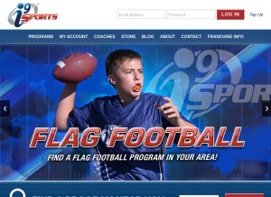 How i9sports.com looks like on a tablet such as an iPad.