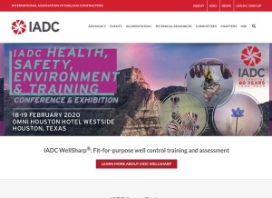 How iadc.org looks like on a tablet such as an iPad.